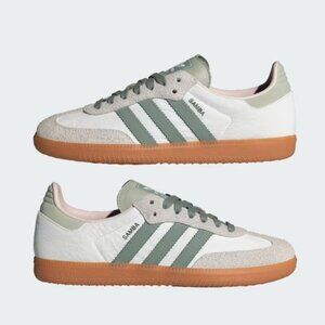 adidas Samba OG Silver Green Putty Mauve (Women's)